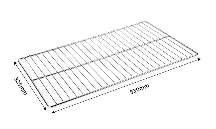 Universal steam oven grill pan food grade stainless steel 530*325 rectangular commercial cooling baking GN1/1