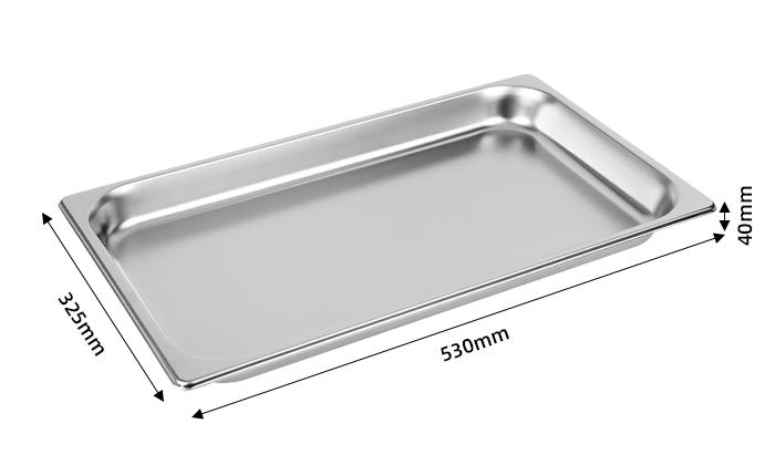 1/1*40mm steel surface baking pan